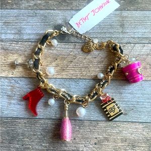 PRICE FIRM Betsey Johnson Party Charms Bracelet